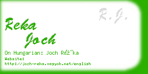 reka joch business card